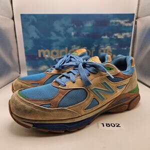 NEW BALANCE X JOE FRESHGOODS MEN'S 10.5 990V3 OUTSIDE CLOTHES BLUE TAN M990JG3